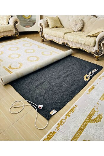 ÖMSER HOT 100 X 200 Cm 2 M² Elektrikli Keçeli Halı Altı Isıtıcı Yerden Isıtma Floor Heating