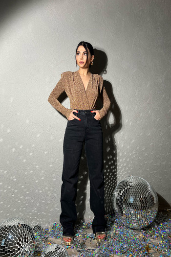 Seda Yalçın Atelier Smoked High Waist Straight Jeans
