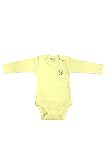 CEMRE BEBE 100% Cotton Long Sleeve 3 Pieces Snap-On Bodysuit Badi