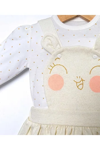 Esterella baby girl bodysuit dress/silvery bodysuit dress