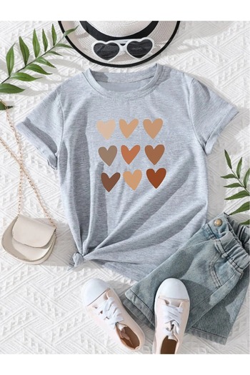 BENROMA Heart Printed Children's T-Shirt