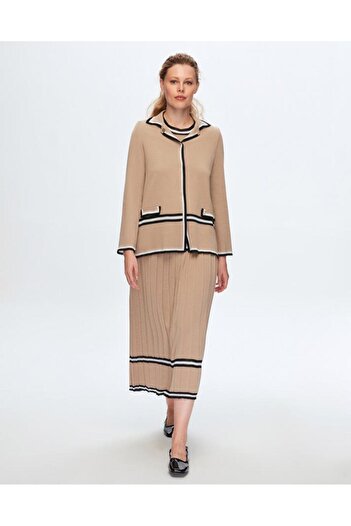 MISS DALIDA Women's Striped Skirt