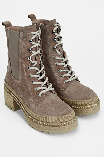Tamer Tanca Γυναικείες μπότες casual από γνήσιο δέρμα 231 1055 Bn Boots Sk23/24