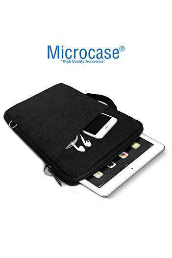 Microcase SamsungTab A7 Lite 2021 8.7 T220 T225 Tablet Çanta+Türkçe Bt Klavye+Mouse+Tablet Standı-Siyah AL8126