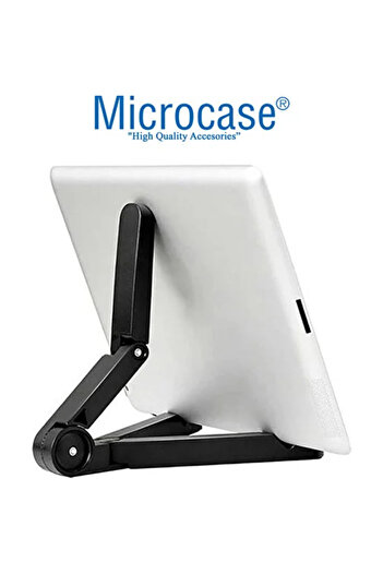 Microcase SamsungTab A7 Lite 2021 8.7 T220 T225 Tablet Çanta+Türkçe Bt Klavye+Mouse+Tablet Standı-Siyah AL8126
