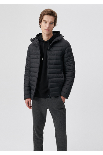 Mavi Hooded Black Puffer Jacket 0110197-70087