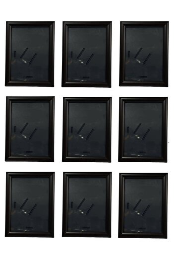 AS TİCARET Black A5 (15X21) Frame Set 9 Pieces