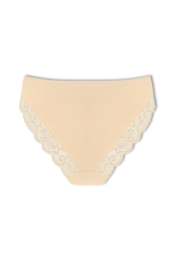 ŞahTan Large Size Cotton Bato Women's Panties with Lace Front and Back