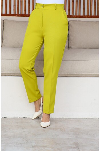 DEVRAN Pistachio Green Large Size Pocket Classic Trousers