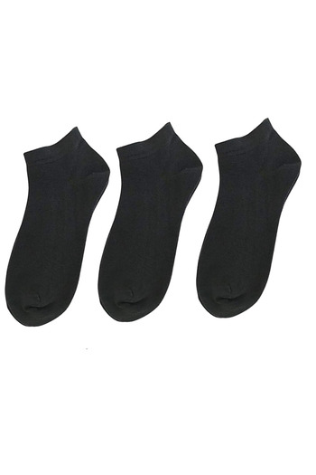 myprem socks Black-white Cotton Ankle Length Socks 5 Pack