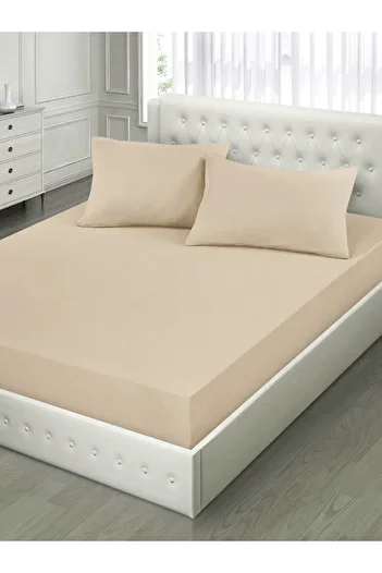 MERTİM Double Elastic Fabric Sheet + 2 Pillowcases