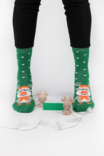 TİSTA Women's New Year's Special Quality Towel Socks
