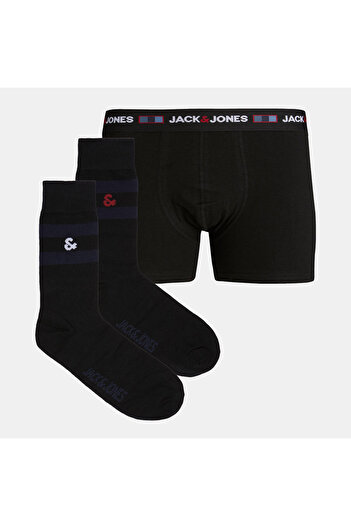 Jack & Jones Πακέτο δώρου κάλτσες μπόξερ JACDNA LOGO GIFTBOX