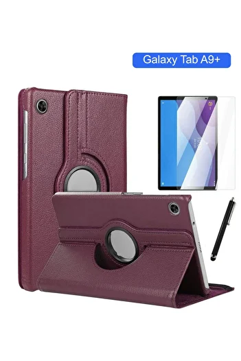 GoGoPlus Samsung Galaxy Tab A9+Plus (11 inch) 2023 Wake Function 360 Stand Tablet Case Pen+Screen Protector