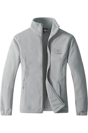 GENIUS STORE Unisex Fleece Full Zipper Outdoor Fleece Jacket Tactical Fleece Γυναικείες-ανδρικές Fleece Πολύχρωμο-γεμάτο