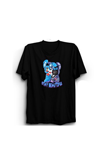 The Fame Five Nights at Freddy's, Bonnie Bunnie, Stay Beautiful, Fnaf, 5Naf, Joc, Tricou de joc