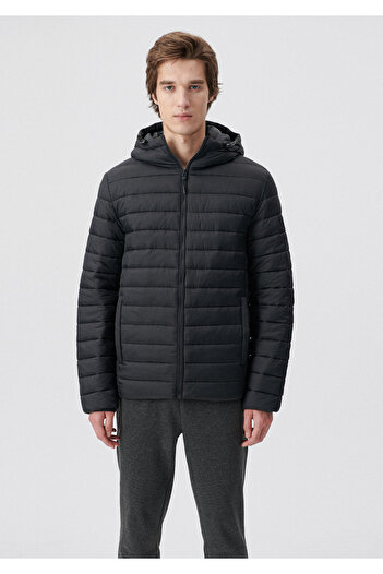 Mavi Hooded Black Puffer Jacket 0110197-70087