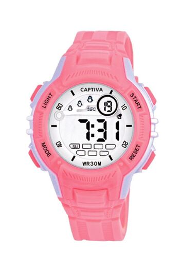 captiva Digital 30 Meters Water Resistant Children's Wristwatch with Light Alarm and Stopwatch and Calendar 8201