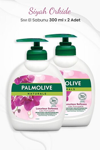 Palmolive Naturals Black Orchid Luxury Softness Liquid Soap 300 ml x 2 Pieces