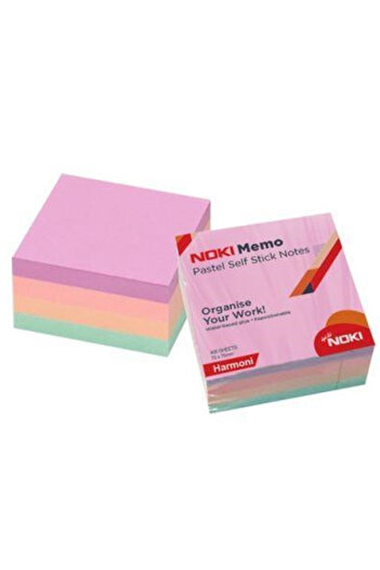 Noki Adhesive Cube Note 75X75 400 Sheets Pastel Harmony