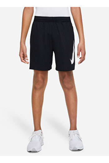 Nike Çocuk Siyah Diz Üstü Şort DX5361-010 B NK DF MULTI+ SHORT HBR