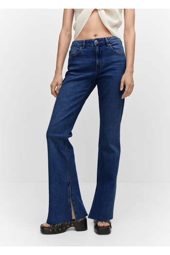 MANGO Woman Παντελόνι Jean με διάτρητη μέση