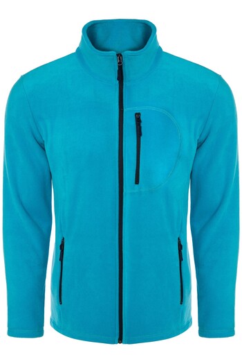 Vio Belle Men's Full Zipper Windproof 5 Pocket Fleece Jacket