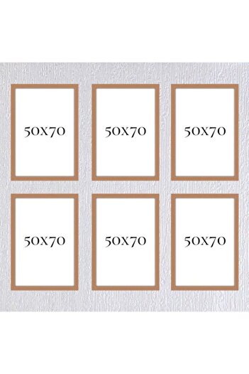 AS TİCARET Altılı 50x70 Çerçeve ( Postersiz ) - Bos1016