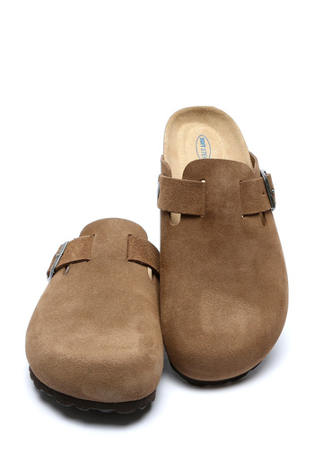 Kifidis K13789SK Kifidis Soft Step Kadın Süet Deri Sabo Mantar Terlik 36-41