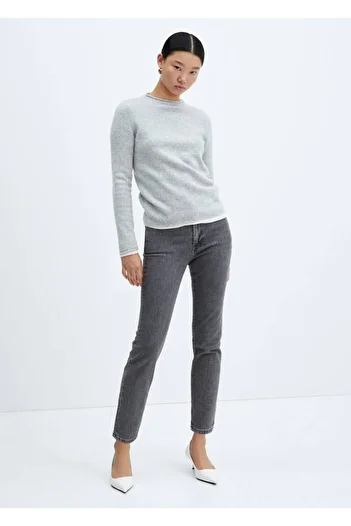 MANGO Woman Cut Skinny Jeans