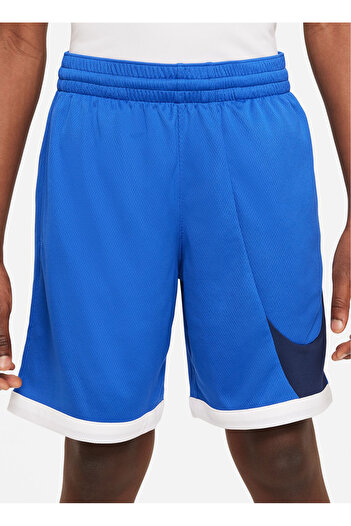 Nike Lastikli Bel Normal Mavi Erkek Çocuk Şort DM8186-480 B NK DF HBR BASKETBALL S
