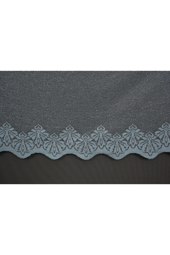 AKÇA TEKSTİL NARROW BLUE COLOR SINGLE WING Ready-made Planted Pleated Background Curtain 75*260 cm
