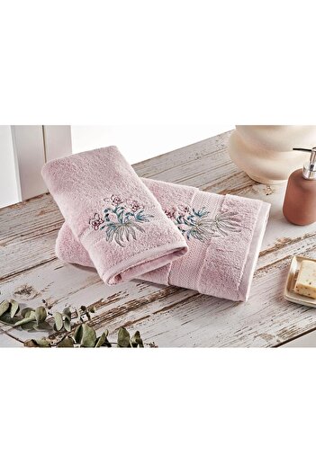 Marie Claire Micro Orchid Powder - Set of 2 Towels