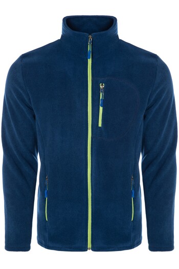 Vio Belle Men's Full Zipper Windproof 5 Pocket Fleece Jacket