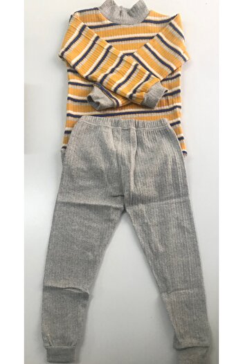 baby children Turtleneck Children's Striped Set