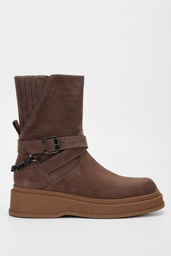 Tamer Tanca Γυναικείες μπότες casual από γνήσιο δέρμα 231 1058 Bn Boots Sk23/24