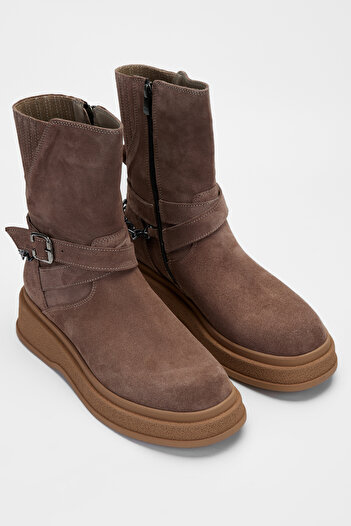 Tamer Tanca Γυναικείες μπότες casual από γνήσιο δέρμα 231 1058 Bn Boots Sk23/24