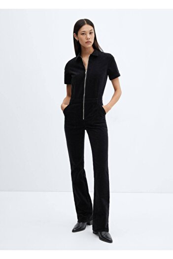MANGO Woman Corduroy Overalls - Zippered