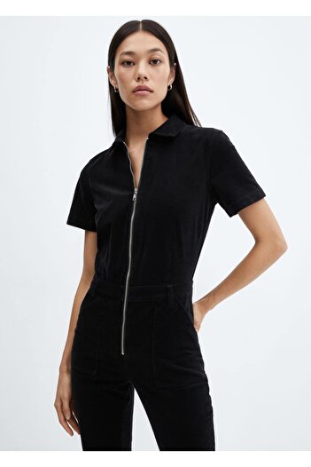 MANGO Woman Corduroy Overalls - Zippered