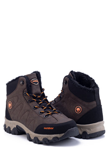eformoda by emre yılmaz Brown Unisex Outdoor Boots Shoes Winter Durable Non-Slip Sole Lace-Up 4054u