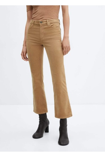 MANGO Woman Cord-Jeanshose mit ausgestelltem Bein