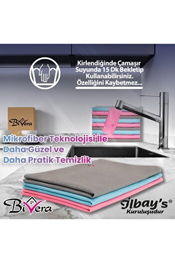 Bivera 3 Pieces 40x60 Cm Microfiber Cleaning Cloth