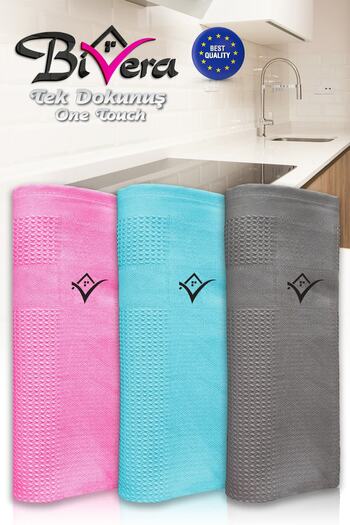 Bivera 3 Pieces Microfiber Cloth 40x60 Cm