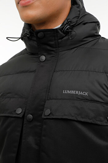 lumberjack ML THREL 2THREL01 3PR Siyah Erkek Kısa Kaban