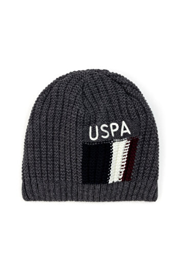 U.S. Polo Assn. U.S. Polo Assn. Men's Anthracite Beret - Laceb.Sk23