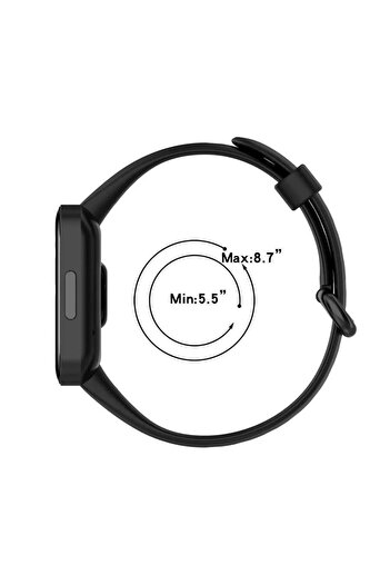 mimtec Xiaomi Redmi Watch 2 Lite Uyumlu Kordon Akıllı Saat Bileklik Kordonu Silikon Kayış