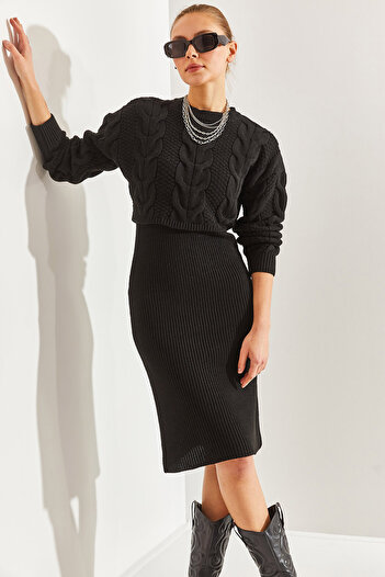 Bianco Lucci Women's Knitwear Double Set