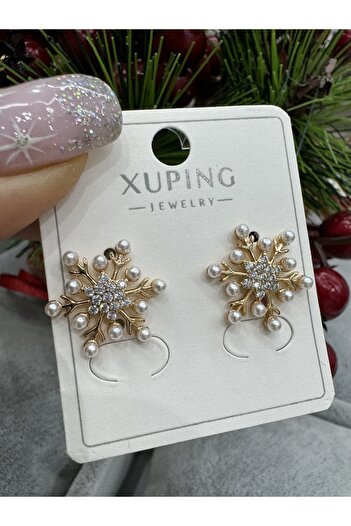 artistik bijuteri xuping snowflake earrings