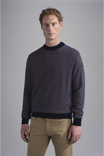 PAUL&SHARK Men's Knitted Roundneck C.W.Wool Sweater