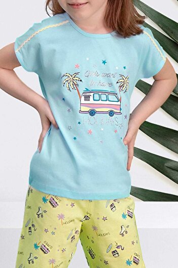 Arnetta Holidays Blue Girl's Capri Σετ